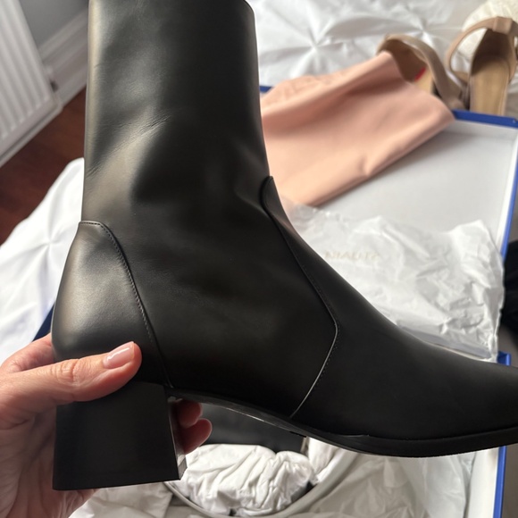Stuart Weitzman Black Leather Boots - Size 12 - NEW IN BOX - Picture 6 of 9